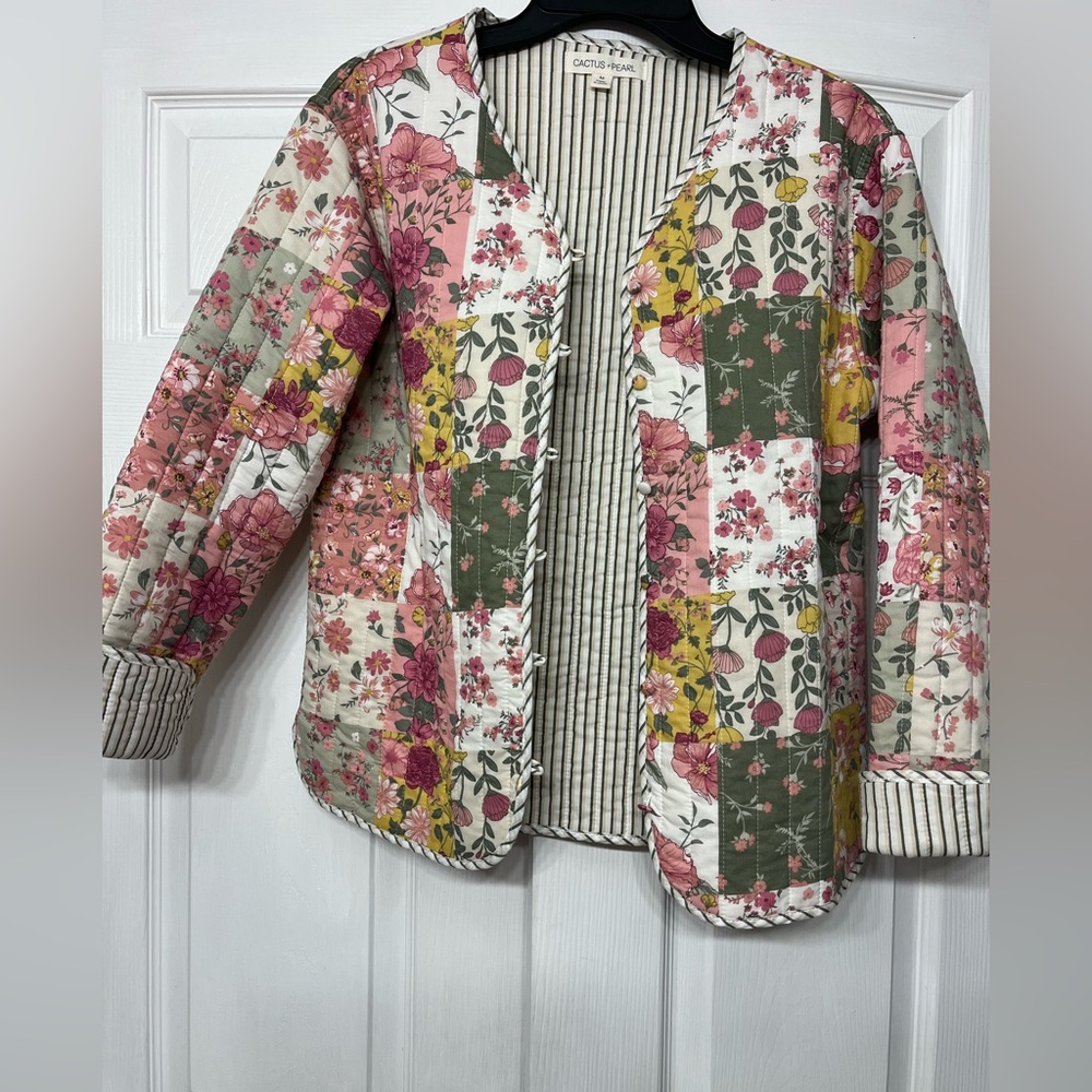 Floral Patchwork Quilted Jacket